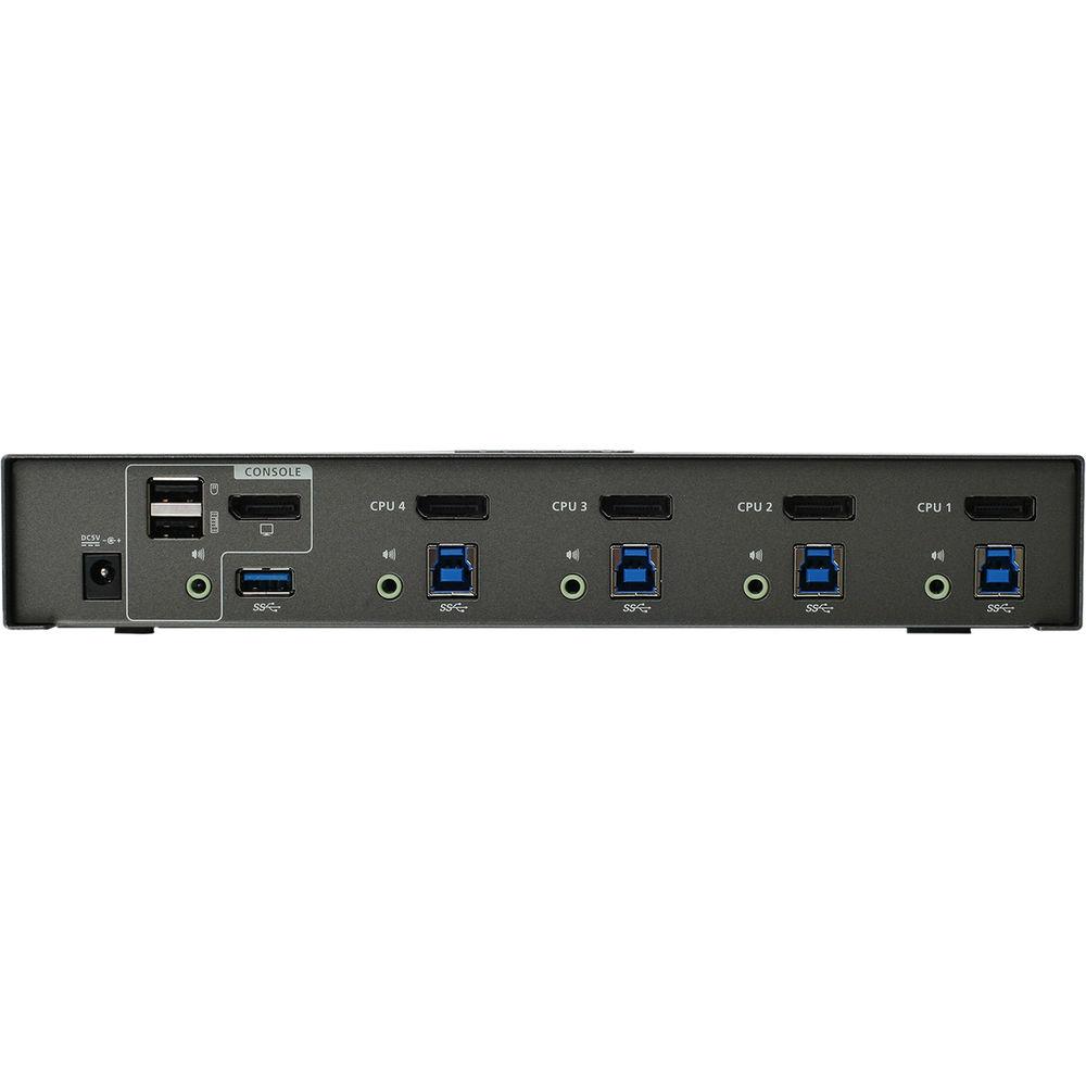 IOGEAR 4-Port DisplayPort KVMP Switch with USB 3.1 Gen 1 Hub
