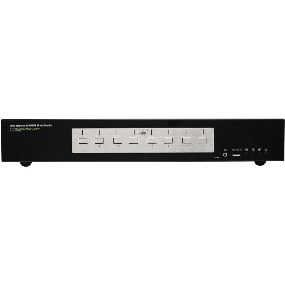 IOGEAR 8-Port Dual View Dual-Link DVI Secure KVM Switch