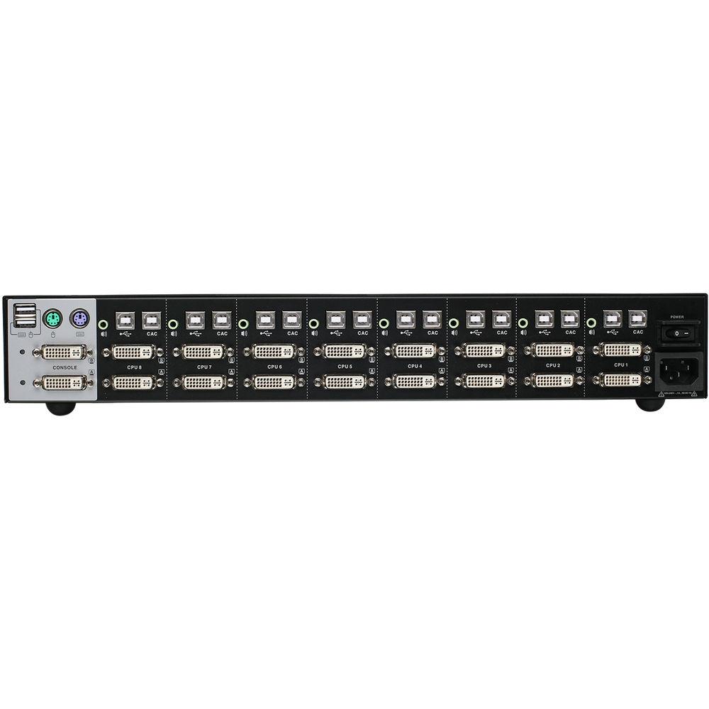 IOGEAR 8-Port Dual View Dual-Link DVI Secure KVM Switch