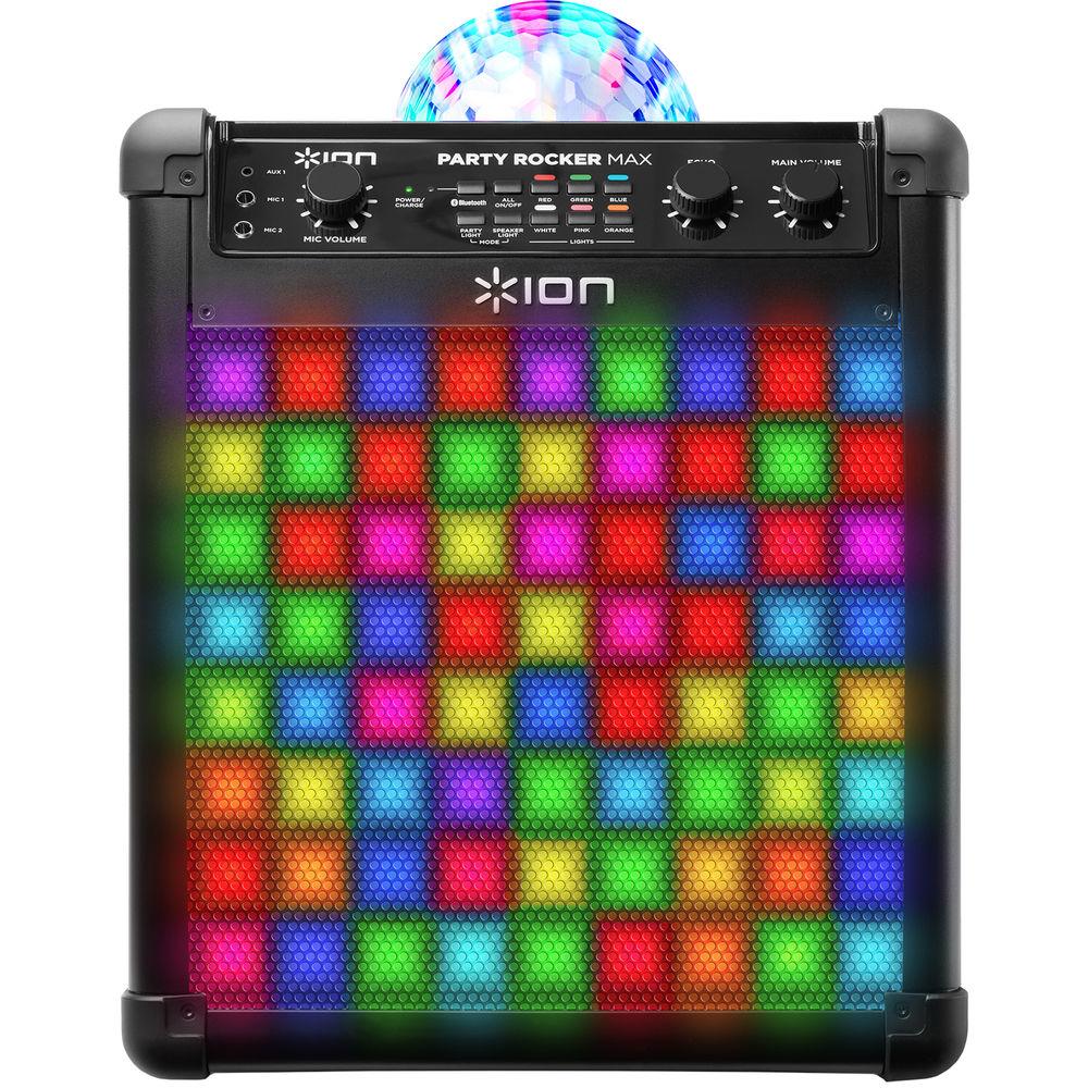 ION Audio Party Rocker Max - Wireless Speaker System with Built-In Light Show