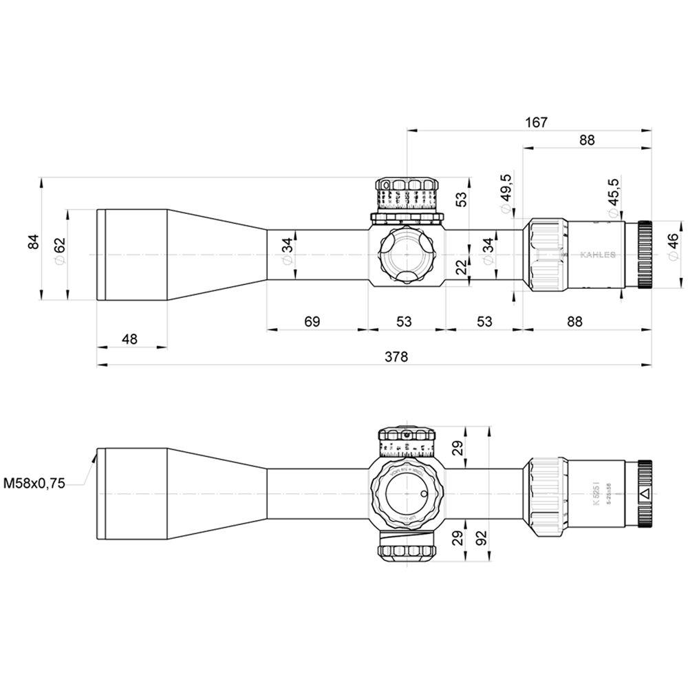 Kahles 5-25x56 K525i Riflescope