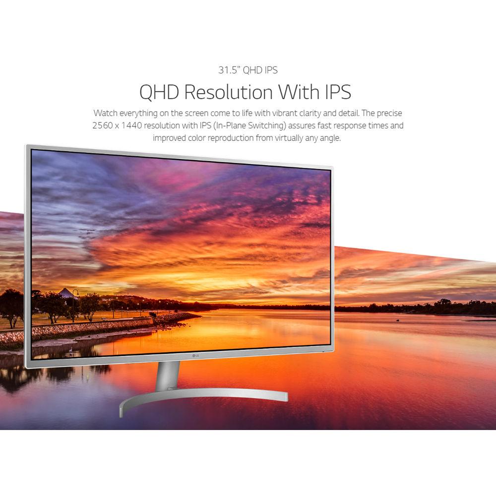 LG 32QK500-W 31.5" 16:9 FreeSync IPS Gaming Monitor