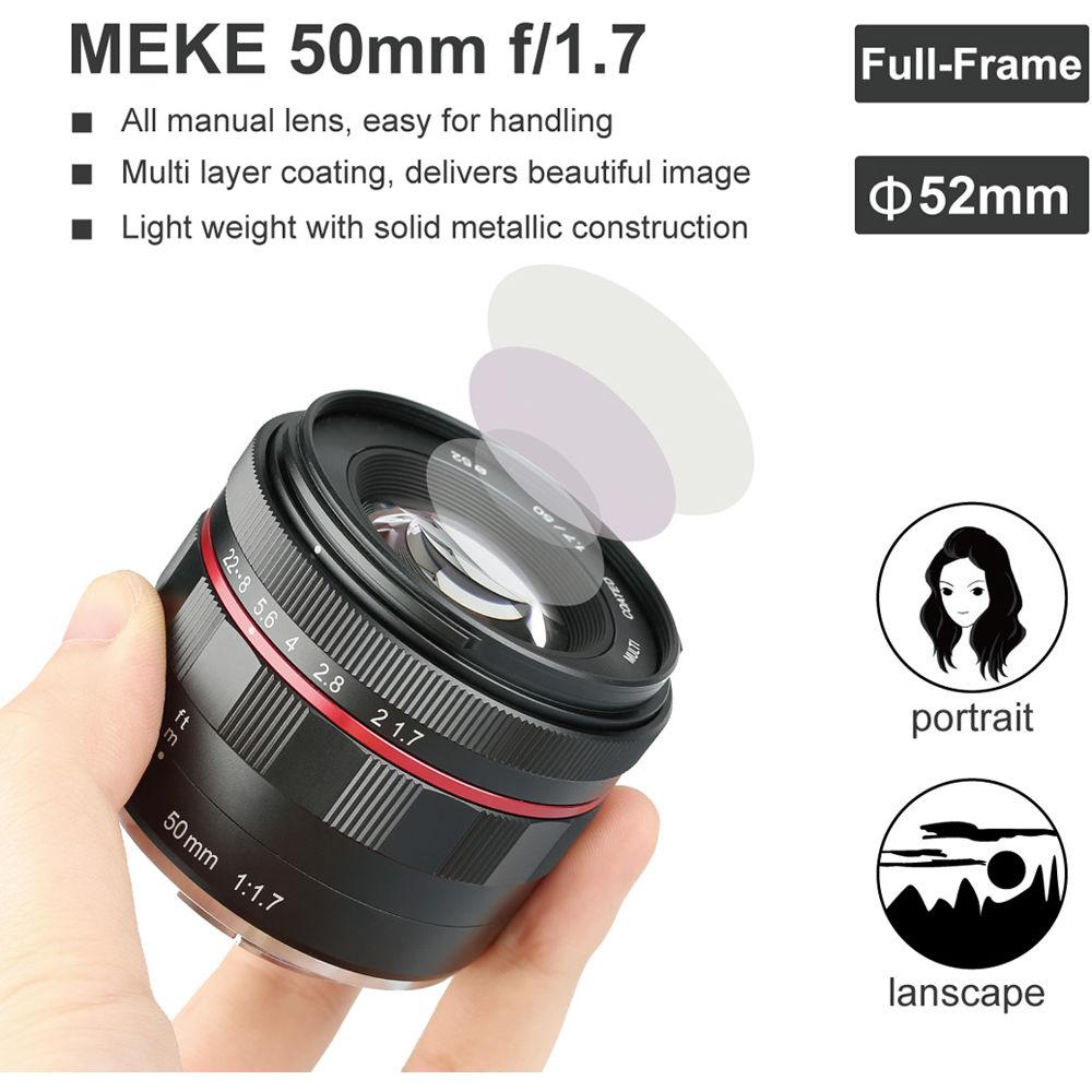 Meike MK-50mm f 1.7 Lens for Sony E