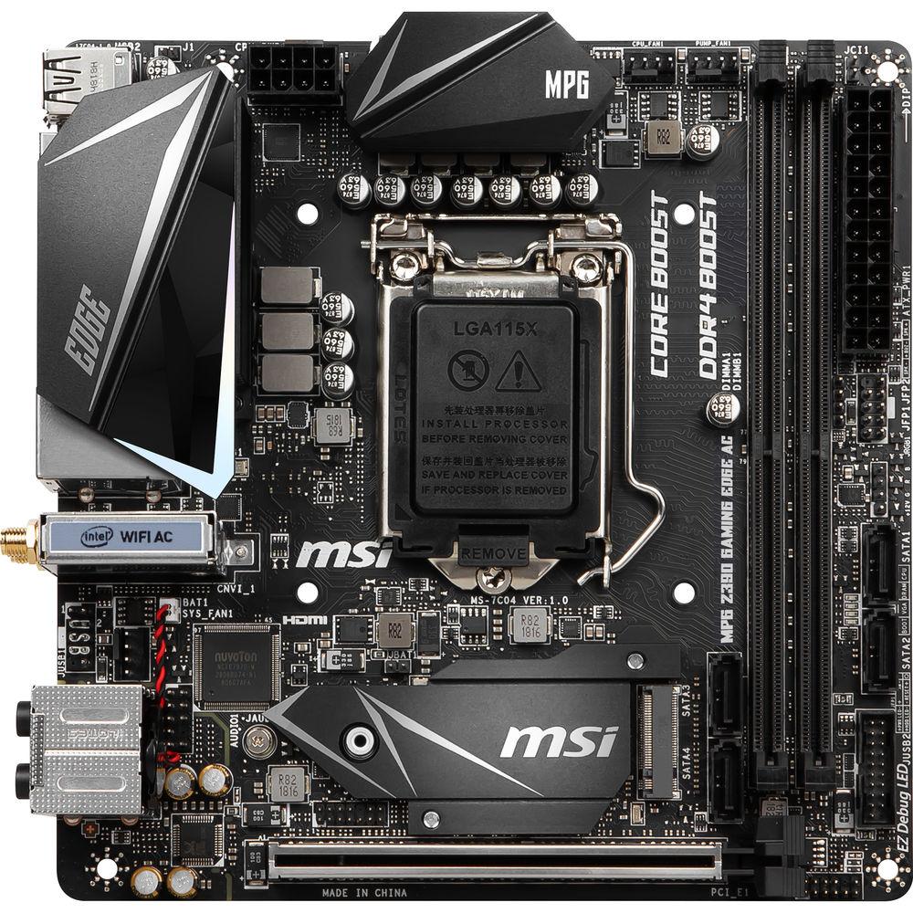 MSI MPG Z390I GAMING EDGE AC LGA 1151 Mini-ITX Motherboard