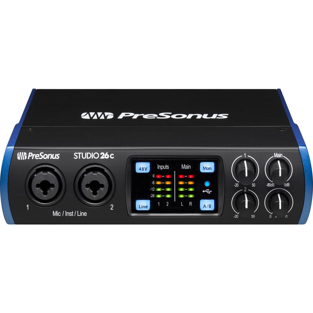 PreSonus Studio 26c 2x4 USB Type-C Audio MIDI Interface