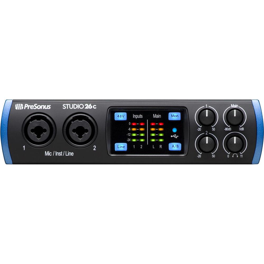 PreSonus Studio 26c 2x4 USB Type-C Audio MIDI Interface