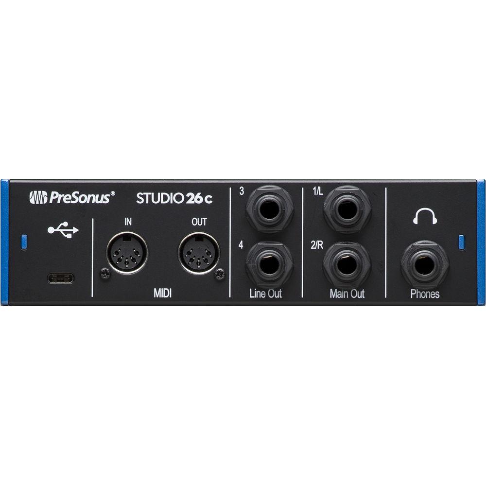 PreSonus Studio 26c 2x4 USB Type-C Audio MIDI Interface