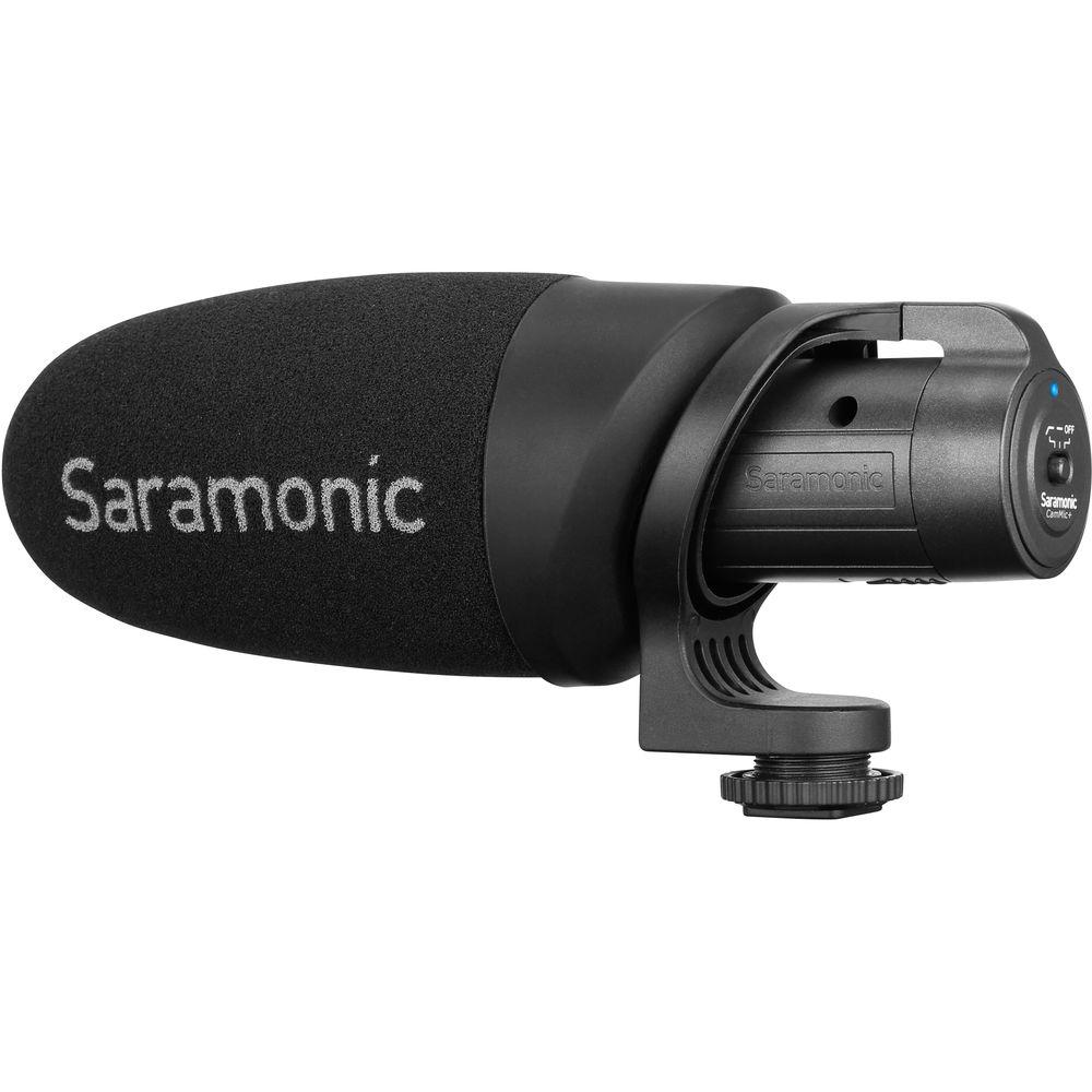 Saramonic CamMic Battery-Powered Camera-Mount Shotgun Microphone for DSLR Cameras and Smartphones