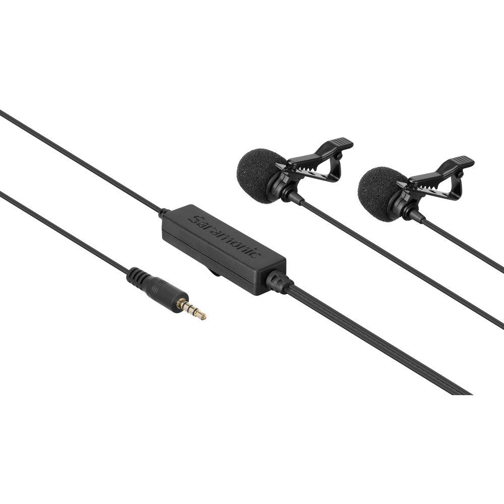 Saramonic LavMicro 2M Dual Omnidirectional Lavalier Microphone for DSLR Camera and Smartphone