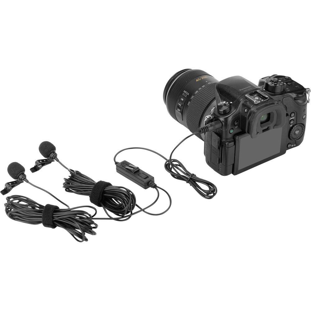Saramonic LavMicro 2M Dual Omnidirectional Lavalier Microphone for DSLR Camera and Smartphone