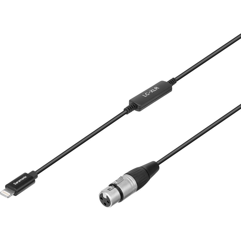Saramonic LC-XLR Female XLR to Lightning Microphone Adapter Cable for iOS Devices
