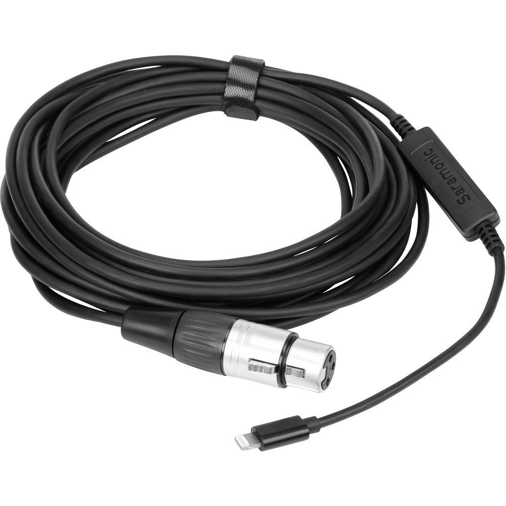 Saramonic LC-XLR Female XLR to Lightning Microphone Adapter Cable for iOS Devices