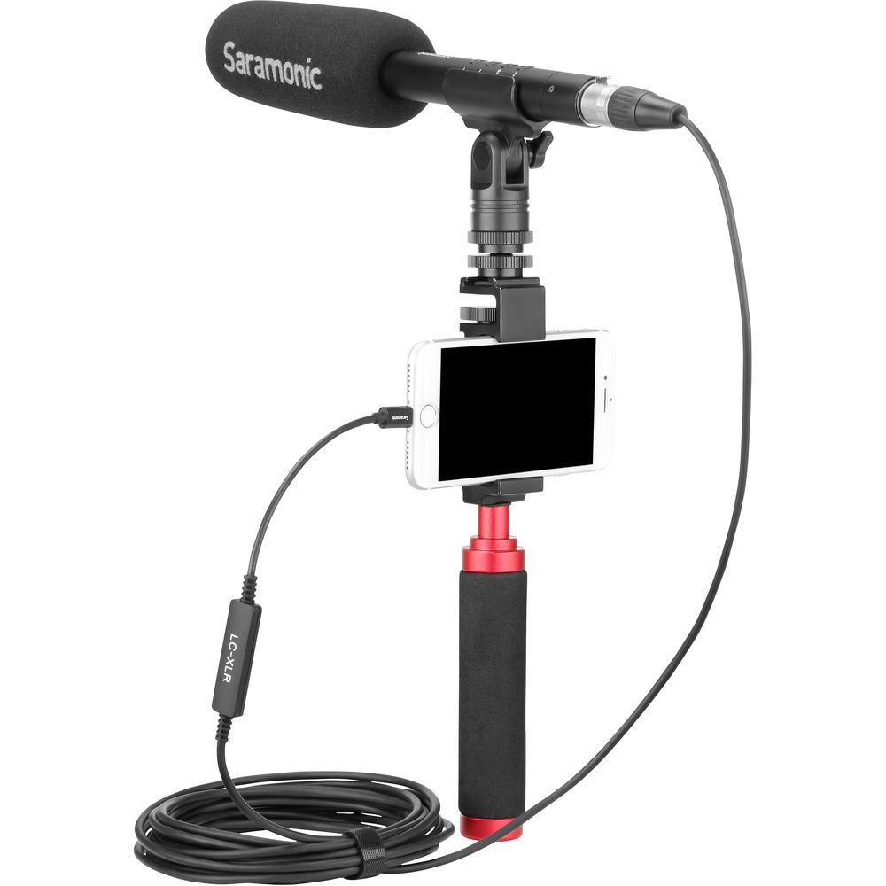 Saramonic LC-XLR Female XLR to Lightning Microphone Adapter Cable for iOS Devices