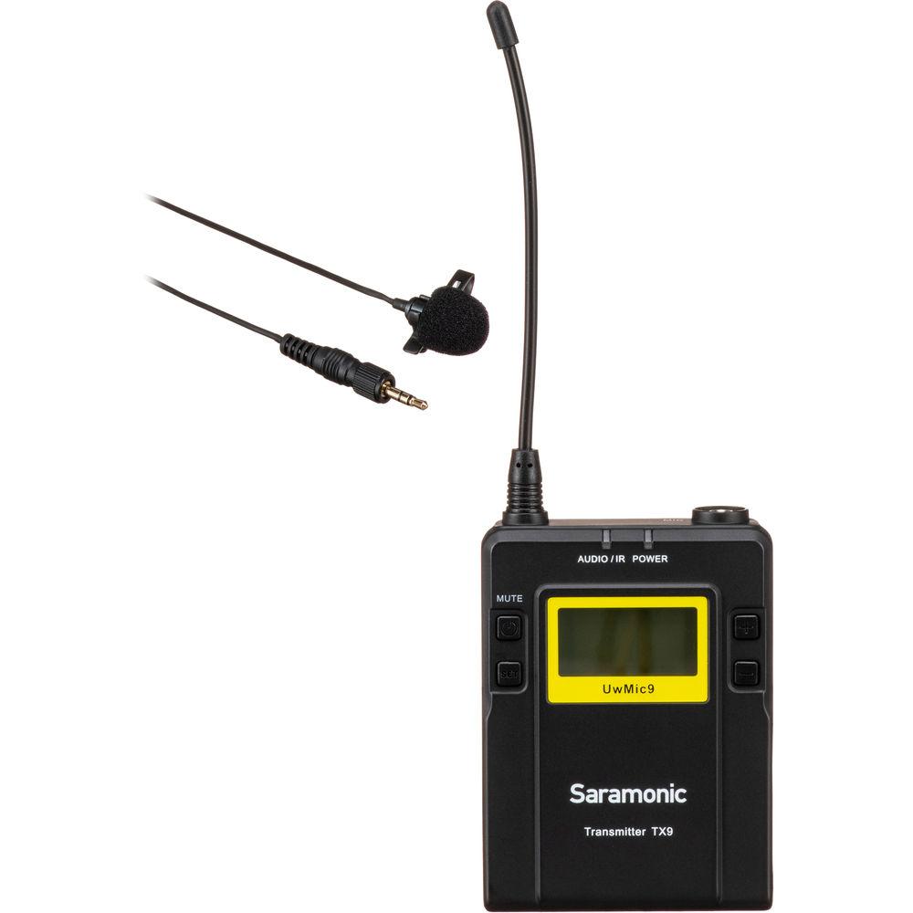 Saramonic TX9 96-Channel Digital UHF Wireless Bodypack Transmitter with Lavalier Mic