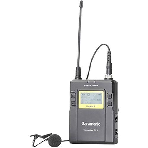 Saramonic TX9 96-Channel Digital UHF Wireless Bodypack Transmitter with Lavalier Mic