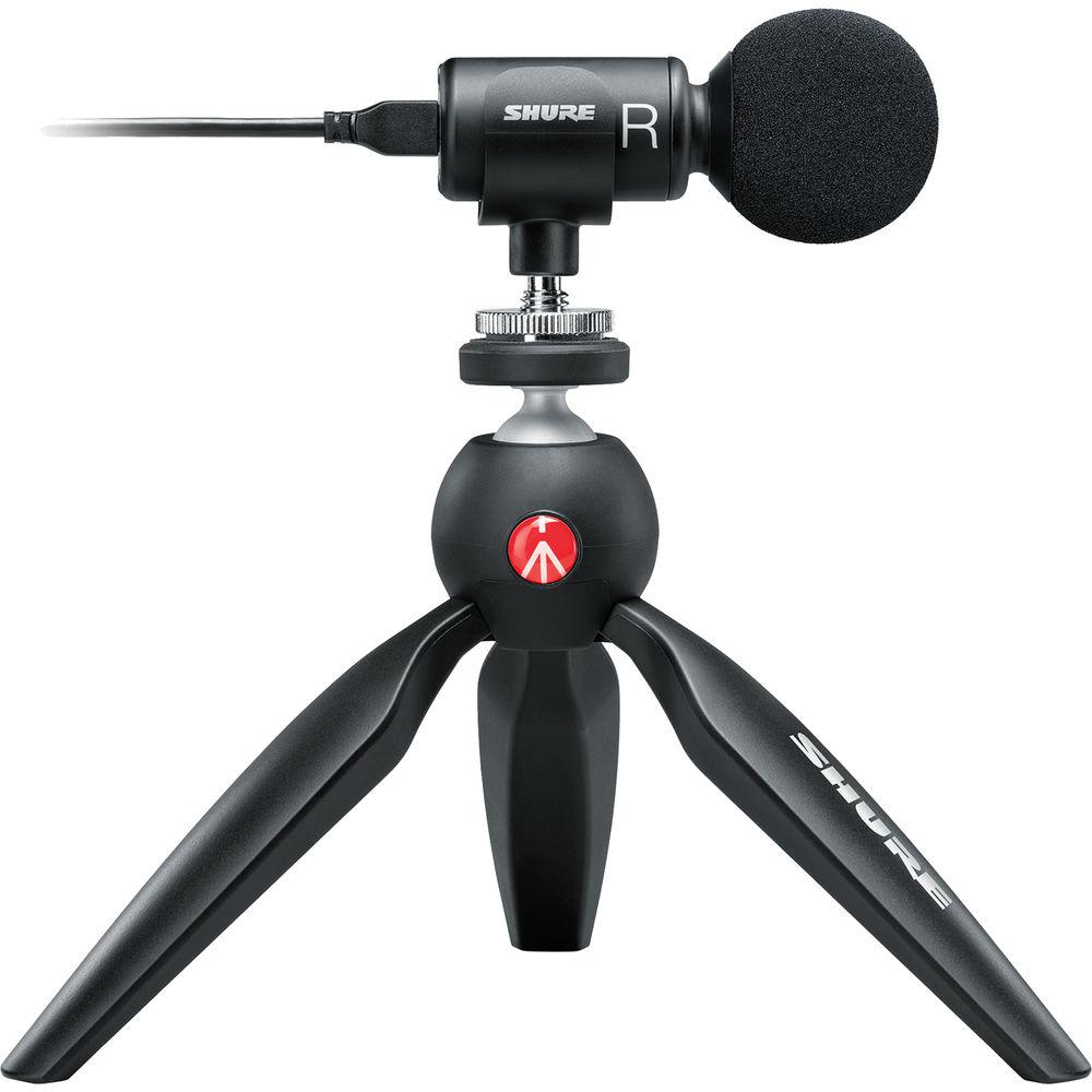 Shure MOTIV MV88 Video Kit - Digital Stereo Condenser Microphone and Accessories for Smartphones