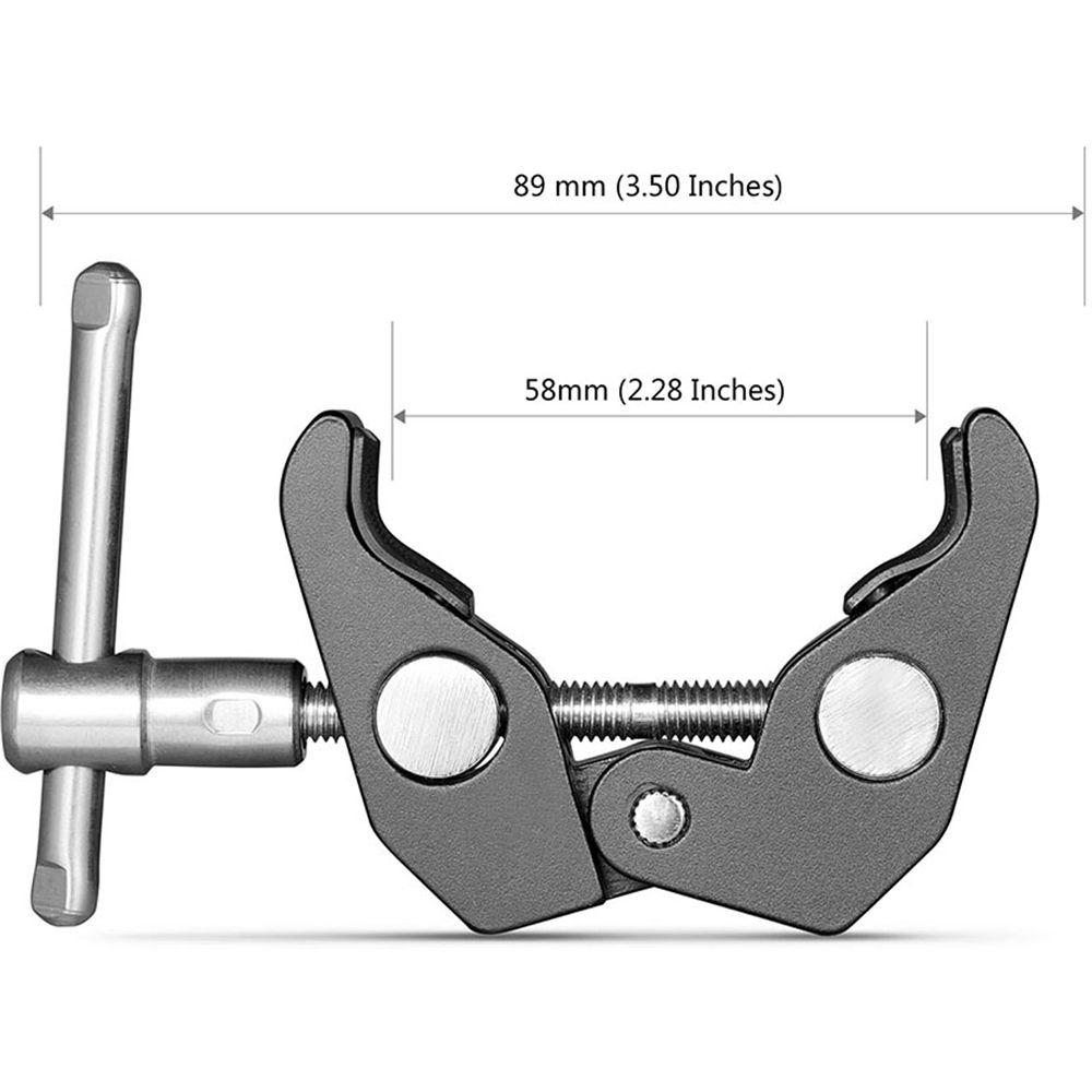 SmallRig Super Clamp with 1 4 and 3 8" Thread