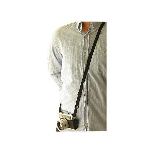 Sunlows Adjustable Length Black Poly Camera Strap with Ring