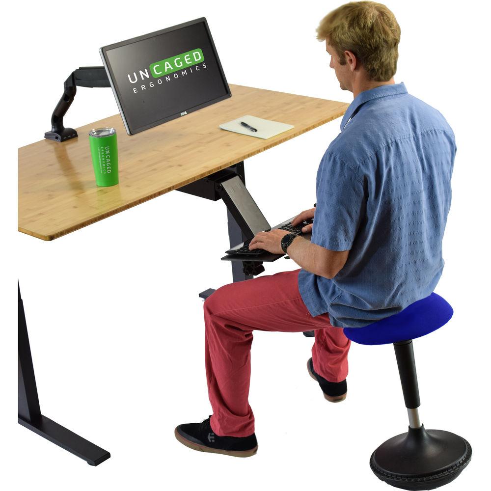 Uncaged Ergonomics Wobble Stool - Round Fabric Seat