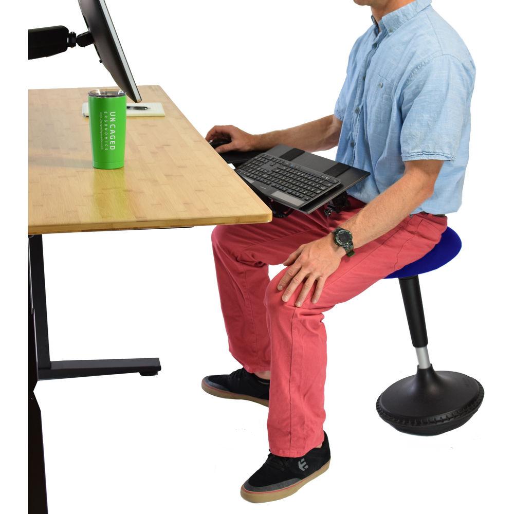 Uncaged Ergonomics Wobble Stool - Round Fabric Seat