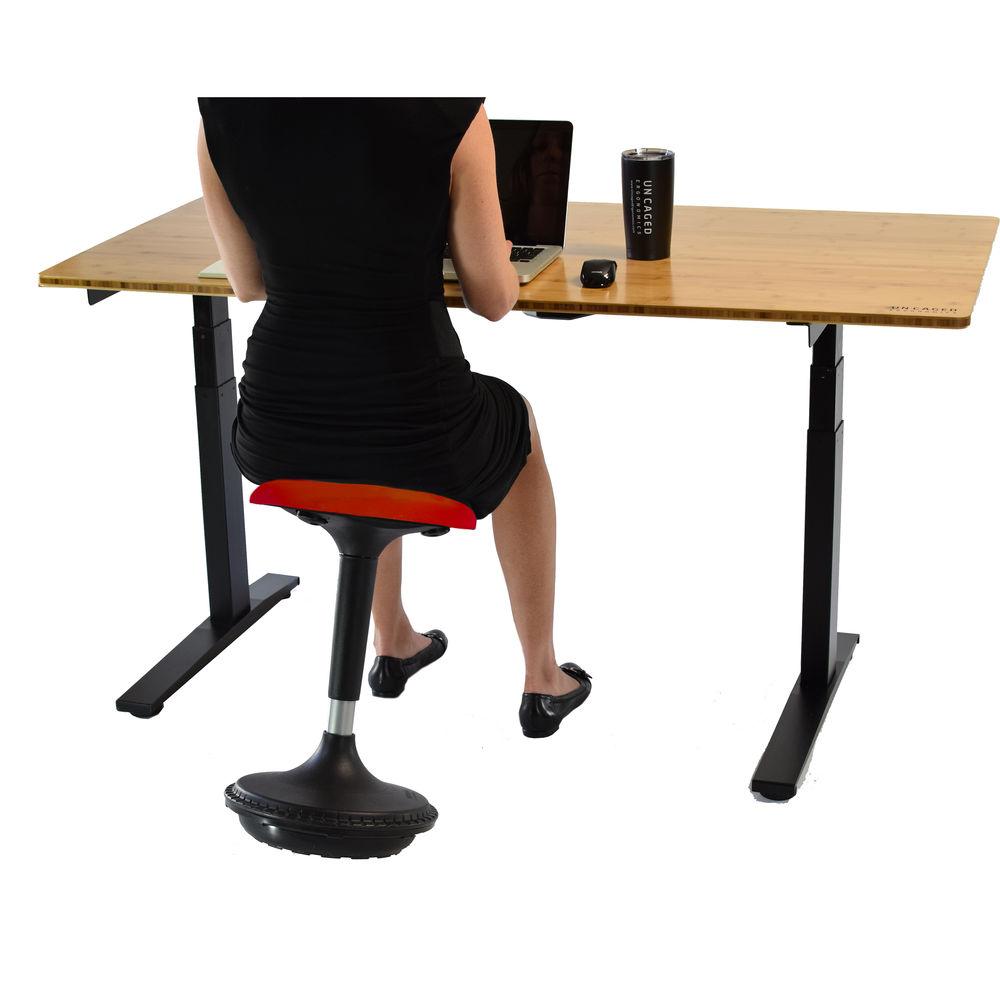 Uncaged Ergonomics Wobble Stool - Triangular Vinyl Seat