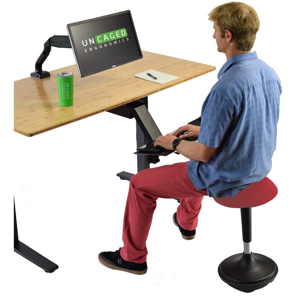 Uncaged Ergonomics Wobble Stool - Triangular Vinyl Seat