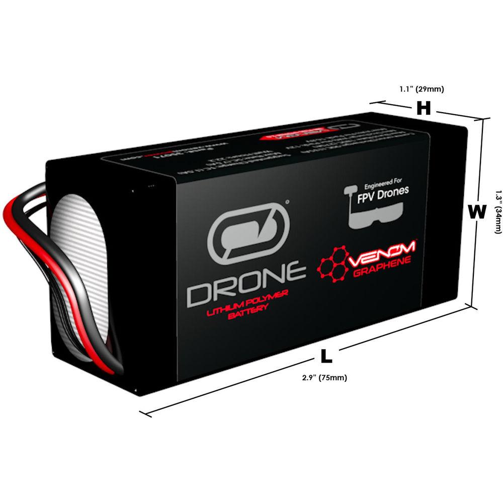 Venom Group FPV Race Series Graphene 1500mAh 90C 3S 11.1V LiPo Battery with UNI 2.0