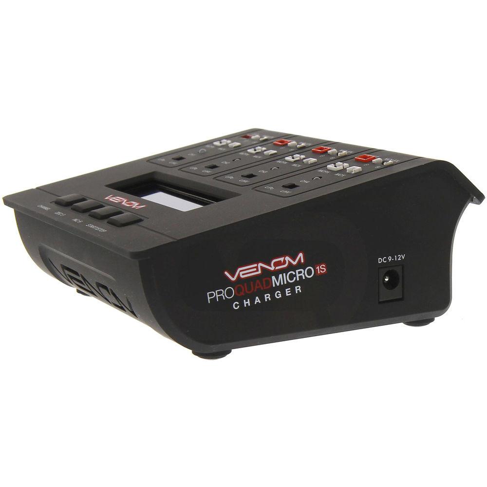 Venom Group Pro Quad Micro 1S 4-Channel AC DC LiPo & LiHV Battery Charger