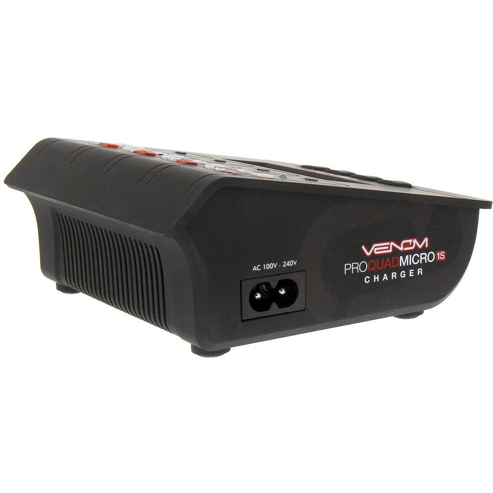 Venom Group Pro Quad Micro 1S 4-Channel AC DC LiPo & LiHV Battery Charger