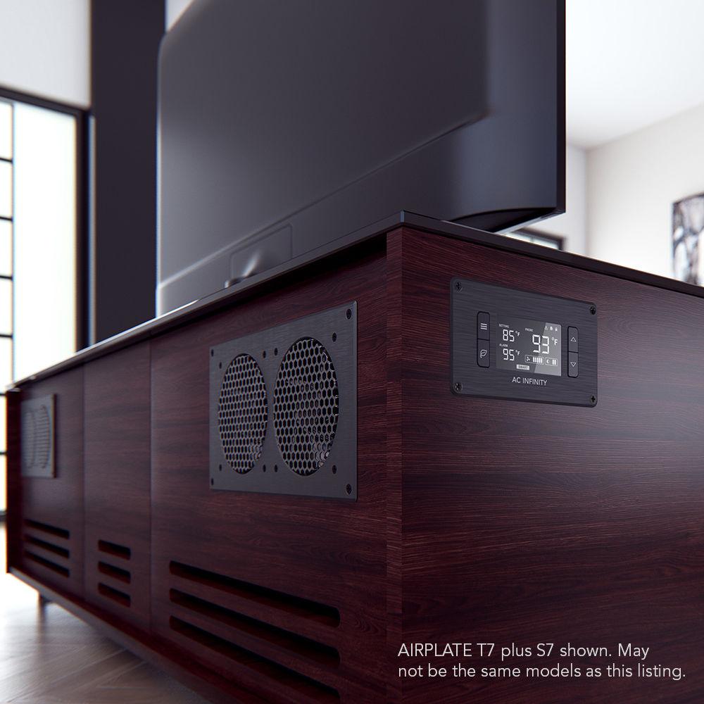 AC Infinity AIRPLATE T7 A V Cabinet Dual-Fan Cooling System