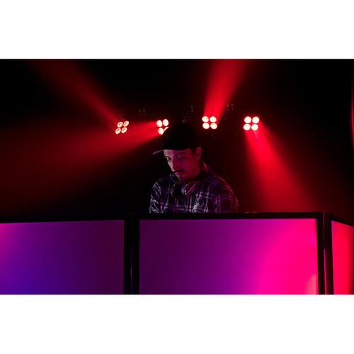 American DJ Starbar Wash System with LED PARs, Stand, Footswitch Controller, and Bag