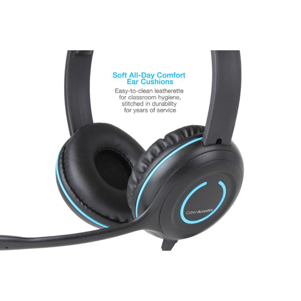 Cyber Acoustics AC-5008 Stereo Headset with USB Type-A Connector