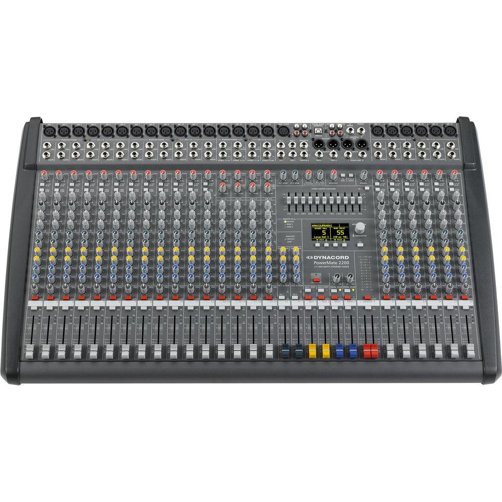 Dynacord Power Mixer,18 Mic Line 4Mic Ster,Line Chs,6Aux,2-24Bit Ster.EFX,USB Audio Interface,2x1000W Amp Lid