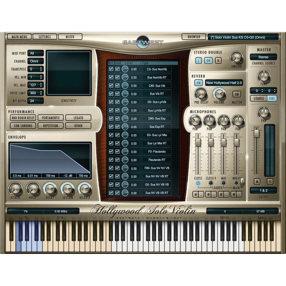EastWest Hollywood Solo Series Gold - Virtual Instruments Bundle