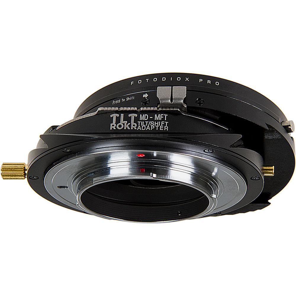 FotodioX Pro TLT ROKR Tilt-Shift Lens Mount Adapter for Minolta MD-Mount Lens to Micro Four Thirds Mount Camera