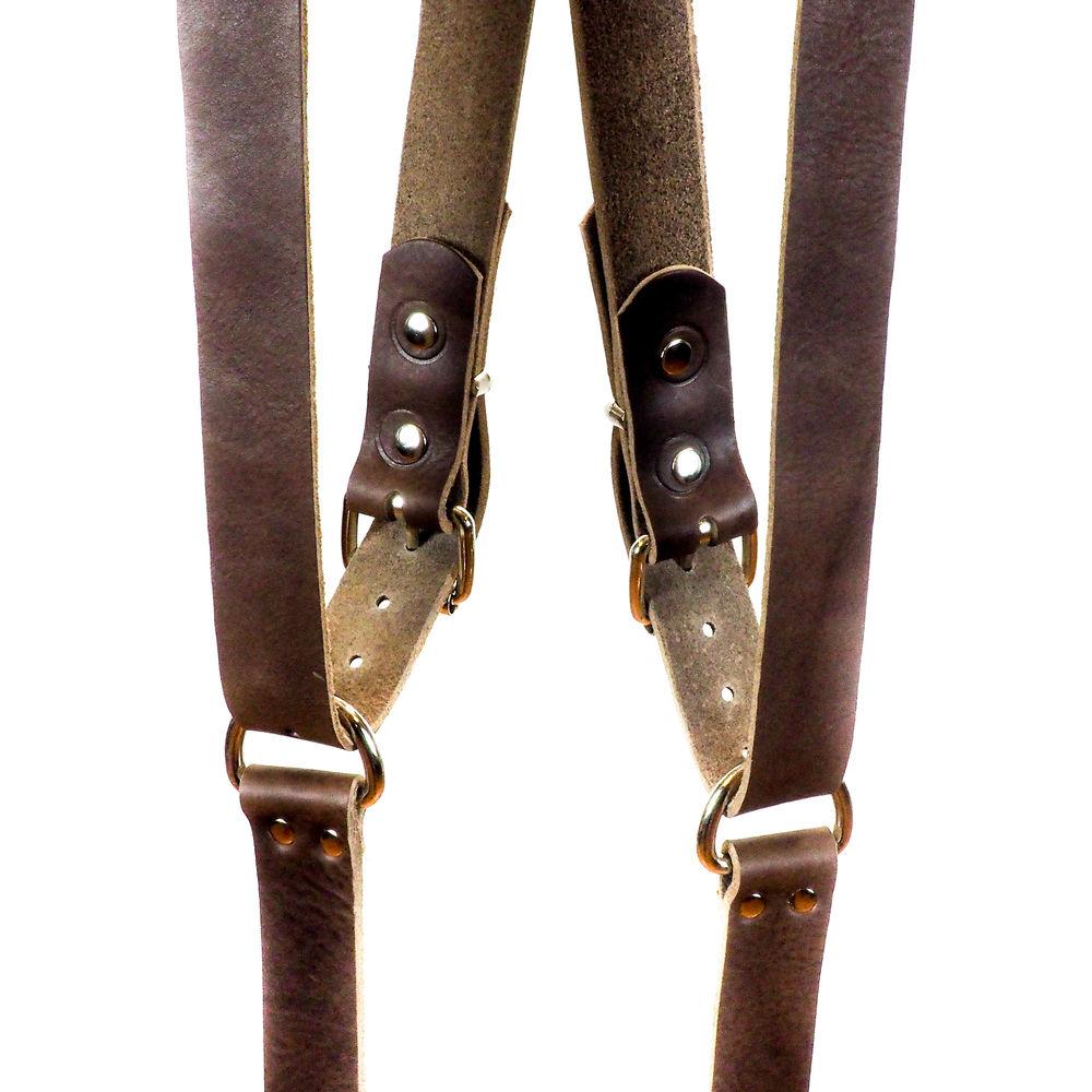 Funk Plus Water Buffalo Leather Ring Back Harness with 1.25" Wide Straps and D-Rings