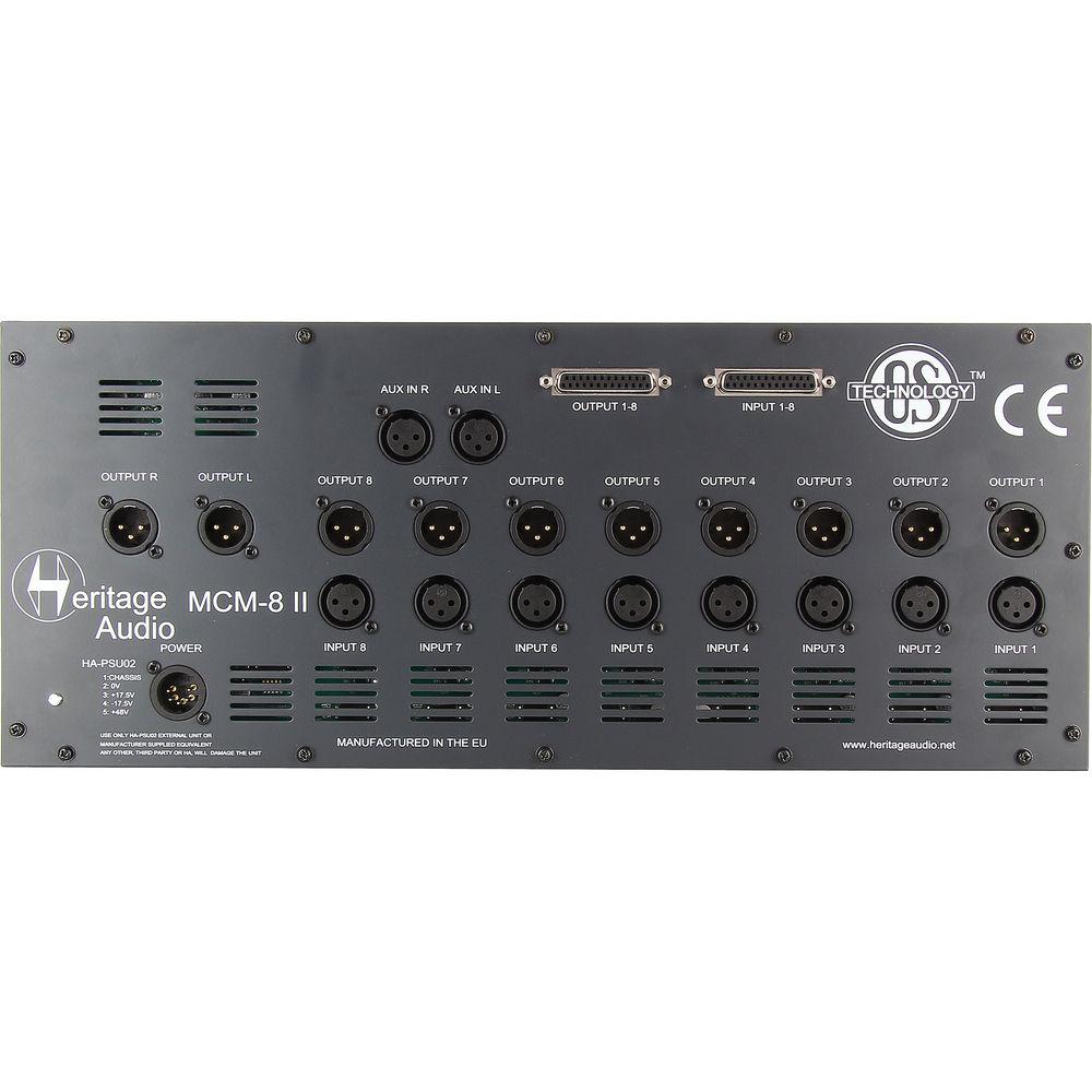 Heritage Audio MCM8 II 8-Slot 500 Series Enclosure with 10-Channel Summing Mixer, Heritage, Audio, MCM8, II, 8-Slot, 500, Series, Enclosure, with, 10-Channel, Summing, Mixer