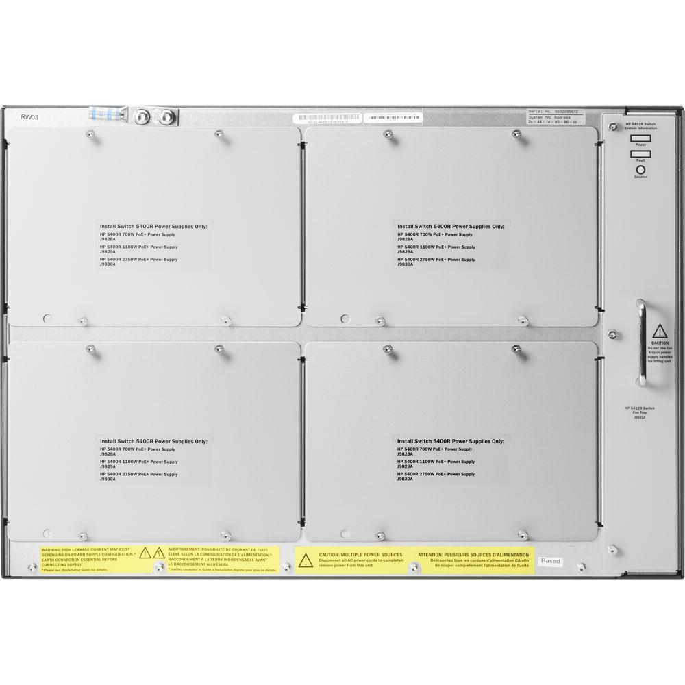 HP Aruba J9822A 12-Slot 10 GbE & PoE Managed Switch