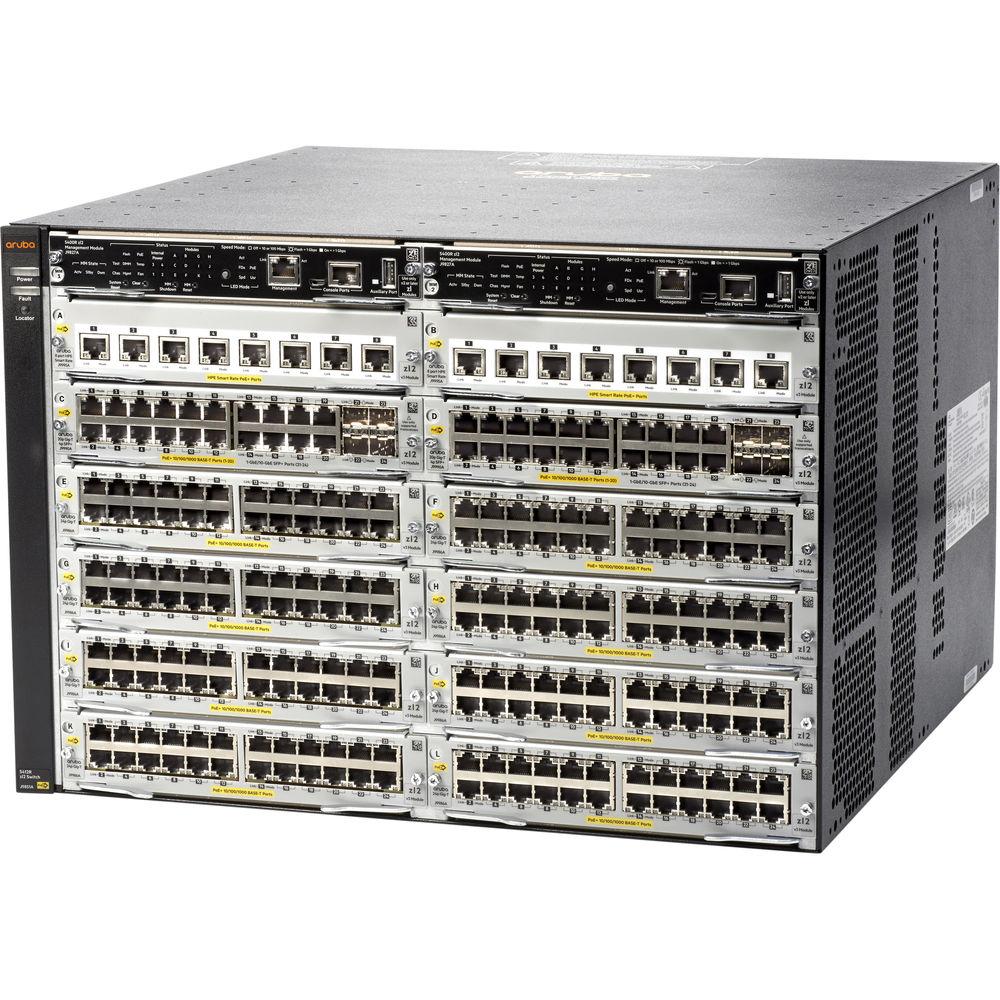 HP Aruba J9822A 12-Slot 10 GbE & PoE Managed Switch