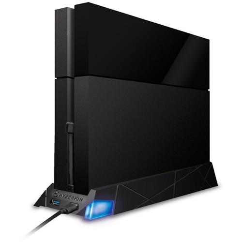 HYPERKIN Polygon The Fort Vertical Cooling Stand with 4-Port USB 3.1 Gen 1 Hub for PS4