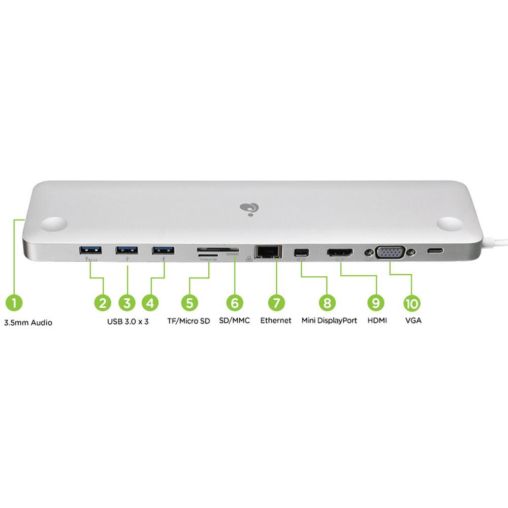 IOGEAR USB Type-C 10-Port Docking Station