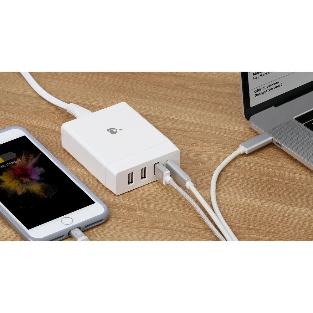 IOGEAR USB Type-C 72W 4-Port Charger