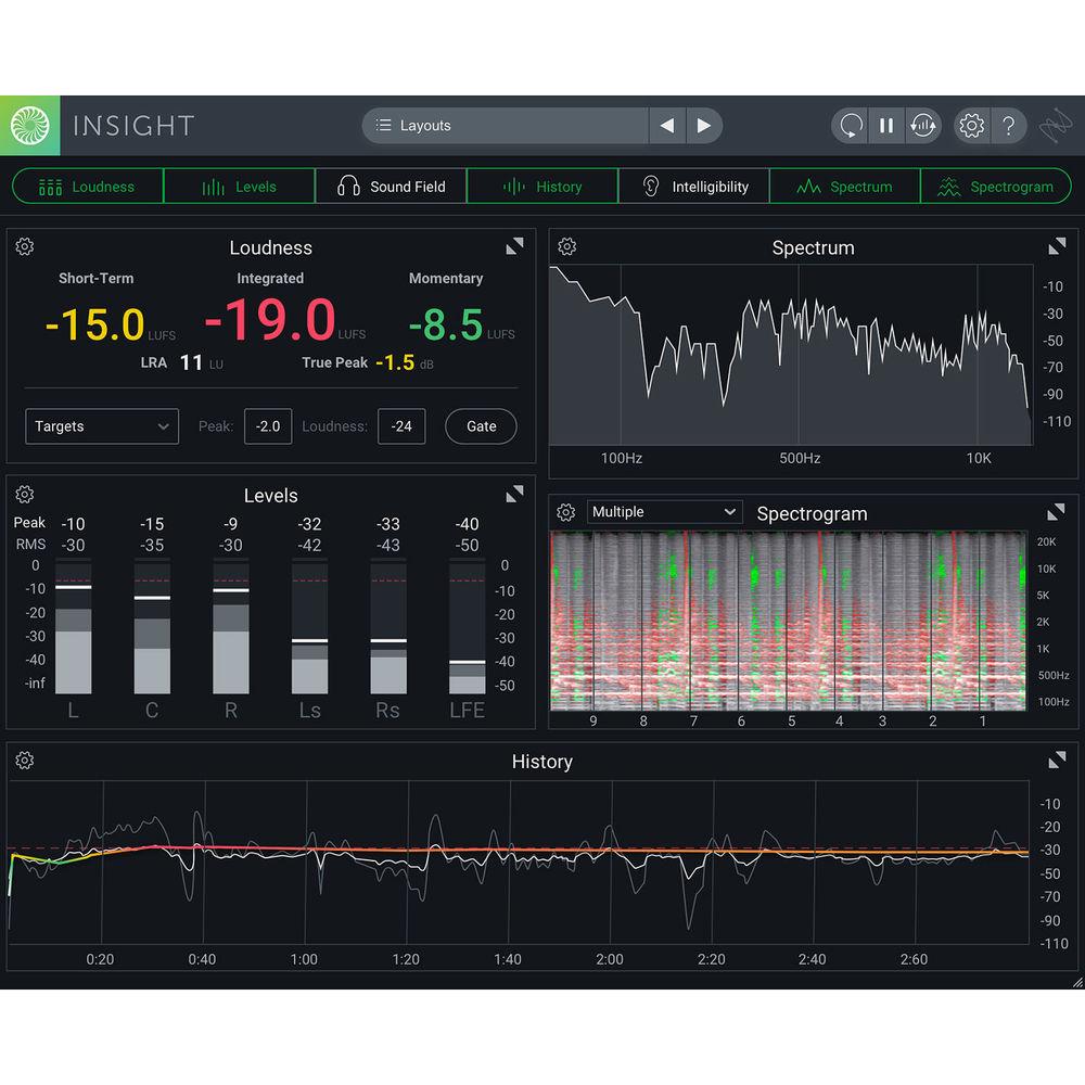 iZotope Insight 2 - Metering & Audio Analysis Plug-In for Music & Post Production