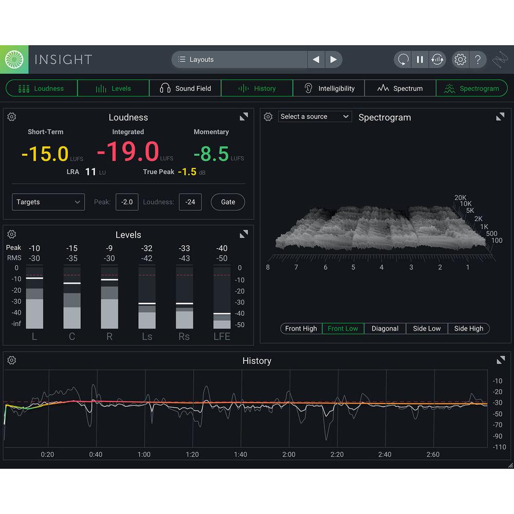 iZotope Insight 2 - Metering & Audio Analysis Plug-In for Music & Post Production