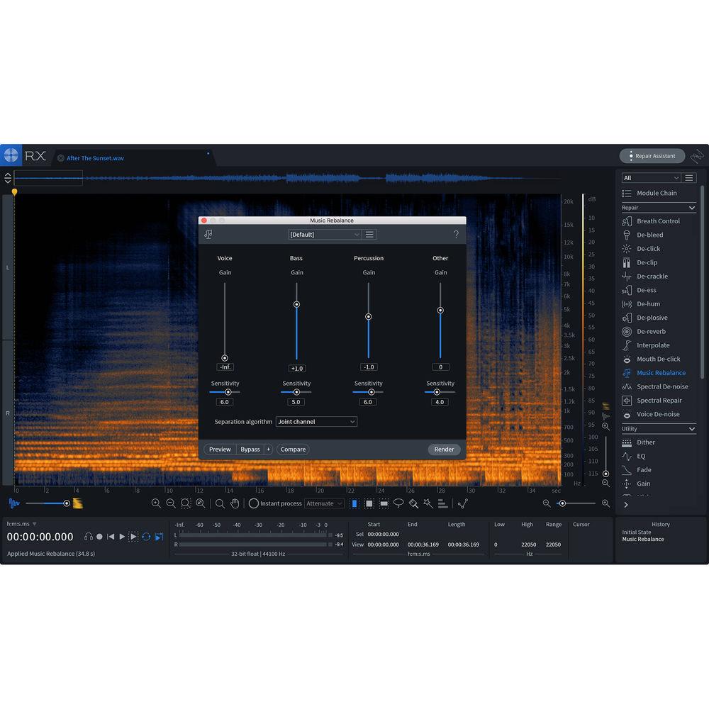 iZotope RX 7 Standard Audio Restoration and Enhancement Software