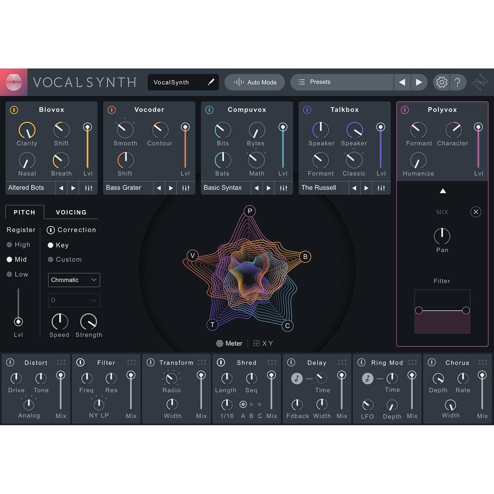 iZotope VocalSynth 2 - Vocal Resynthesis and Harmony Generation Software