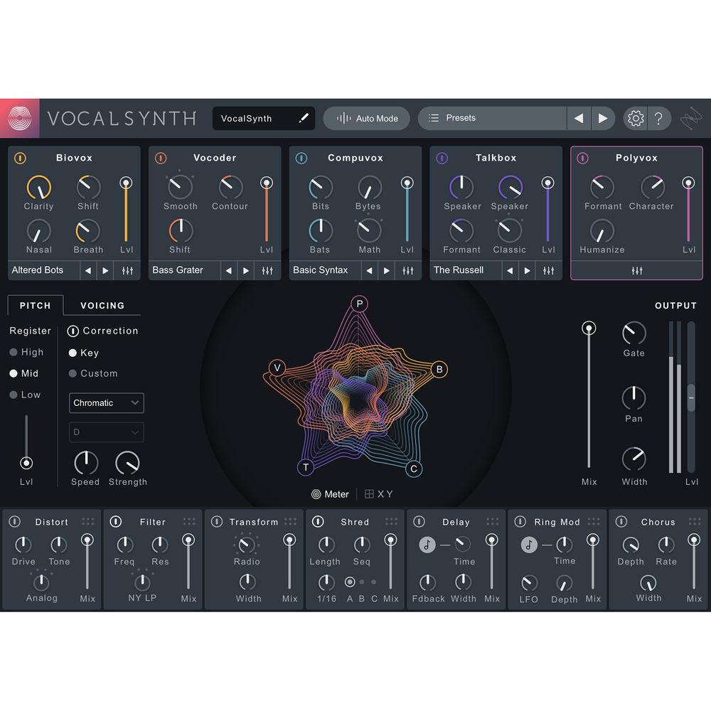 iZotope VocalSynth 2 - Vocal Resynthesis and Harmony Generation Software