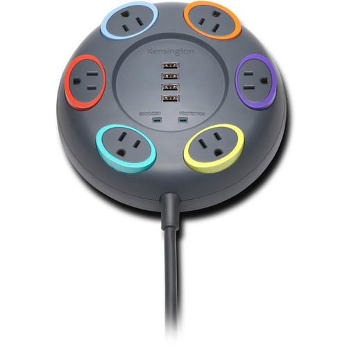 Kensington SmartSockets Tabletop 6-Outlet Surge Protector with USB