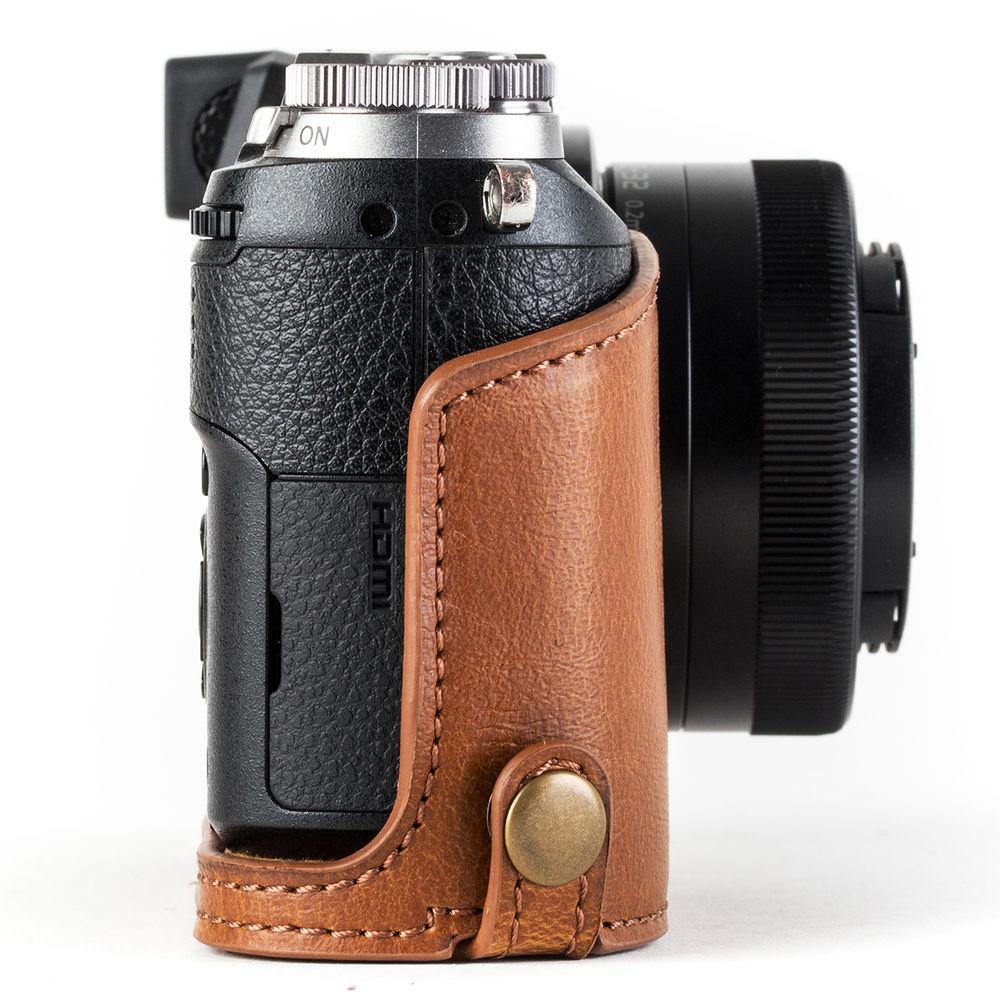 MegaGear Ever Ready Leather Camera Case for Panasonic Lumix DMC-GX85, GX80 with 12-32mm Lens