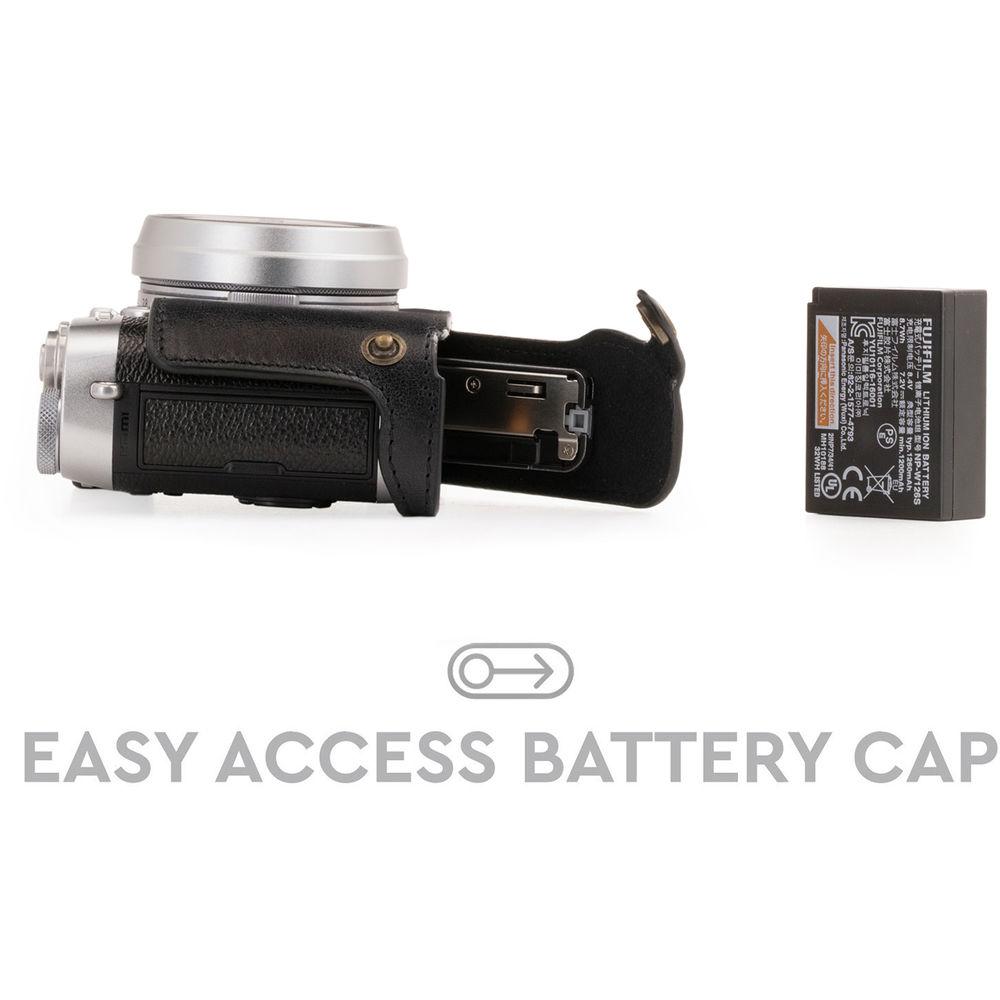 MegaGear Ever Ready Leather Half Case and Strap for Fujifilm X100F